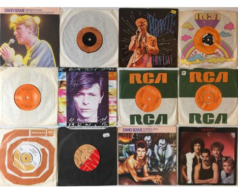 GLAM/ ART - ROCK 7". A smashing selection of 53 7" singles by giants of the glam/ art-rock world. Artists/ titles include Dav