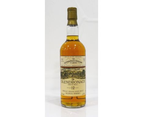 GLENDRONACH 12YOAn increasingly rare bottle of the Glendronach 12 Year Old Single Malt Scotch Whisky. 75cl.  43% abv.  Level 