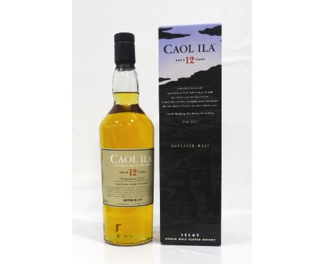 CAOL ILA 12YO UNPEATEDCaol Ila is normally a "typical" Peaty Islay single malt but is occassionally bottled in an unpeated st