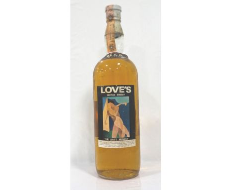 LOVE'S SCOTCH WHISKYA rare and large bottle of Love's Blended Scotch Whisky bottled by Longman Bonding Co. Ltd.  2 Litres.  4