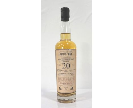 ALLT'A BHAINNE 20YO - MASTER OF MALTA single cask bottling of the Allt'a Bhainne 20 Year Old Singe Malt Scotch Whisky from Ma