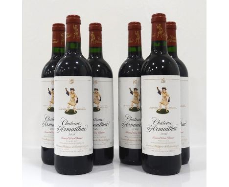 CHATEAU D'ARMAILHAC PAUILLAC 2003 VINTAGESix bottles of Chateau d'Armailhac 2003 Vintage Pauillac, Mouton Baron(ne) Phiippe 5