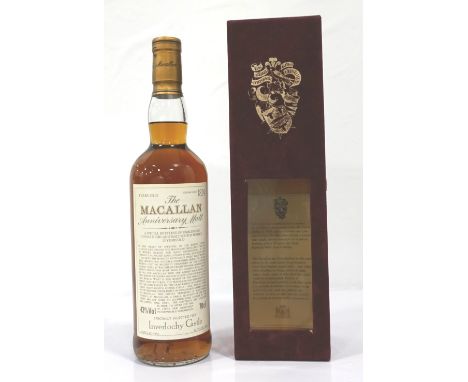 THE MACALLAN 25YO ANNIVERSARY MALT - INVERLOCHY CASTLEAn ultra rare bottle of the Macallan 25 Year Old Anniversary Malt Singl