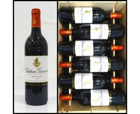 CHATEAU GISCOURS MARGAUX 2010A case of 12 bottles of Chateau Giscours Margaux 2010 Vintage.  750ml.  13.5% abv.  All with goo