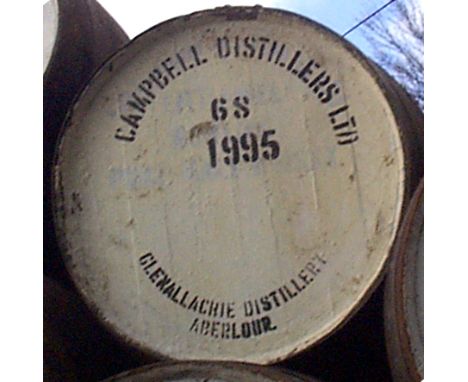 CASK OF GLENALLACHIE 1995 SINGLE MALT SCOTCH WHISKYA single Hogshead of GlenAllachie 1995 Vintage Single Malt Scotch Whisky c