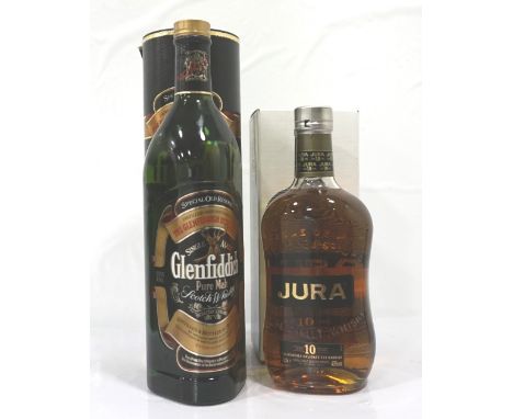 TWO BOTTLES OF MALT WHISKYcomprising: one bottle Glenfiddich Special Reserve Pure Malt Scotch Whisky.  1 Litre.   43% abv.  L