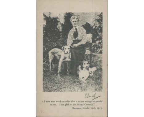 WW1 Pictorial Edith Cavell EXECUTED by Germans Embroidered Silk Postcard. Edith Louisa Cavell was a British nurse. She is cel