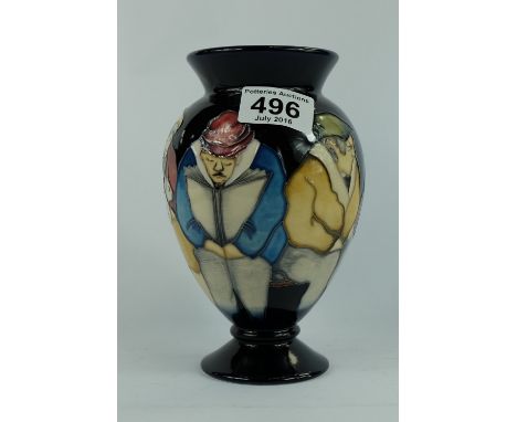 Moorcroft Bus Stop vase limited edition Designer Kerry Goodwin height 18cm 