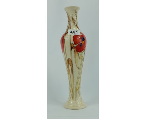 Moorcroft Harvest Poppy vase height 31cm