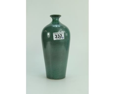 Cobridge Stoneware Mottled green vase height 23cm 