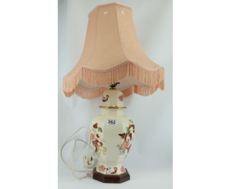 Masons Mandalay Red large lamp with shade (complied with PAT test)