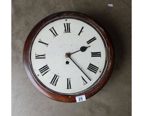 Oak cased Fusee station clock (in need of repair)