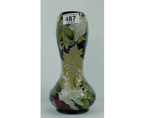 Moorcroft Honeyworts vase limited edition designer Emma Bossons height 24cm 