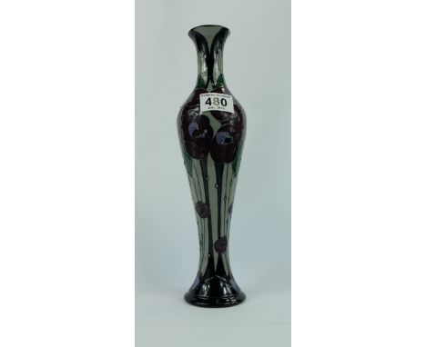 Moorcroft Rennie Rose vase designer Rachel Bishop height 32cm 