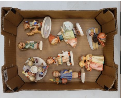 Hummel Goebel figures Be Patient, Skier, Prayer before Battle, Angelic Song, Congratulations (early), Mother Darling, Heavenl