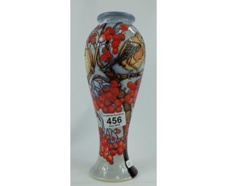 Moorcroft tall vase Rowan Berries by Vicky Lovatt height 28cm