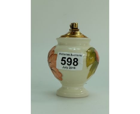 Moorcroft hibiscus on cream lighter