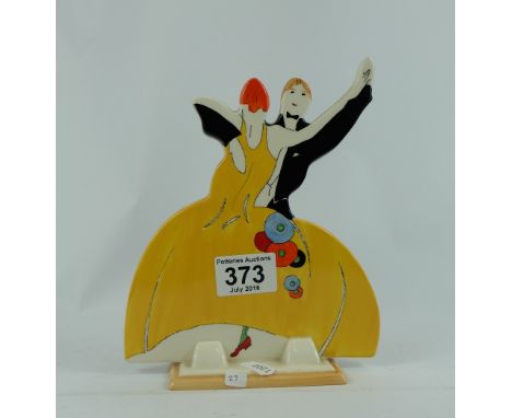 Wedgwood Clarice Cliff Collectors Club Age of Jazz Flatback figure of Art Deco Dancers 