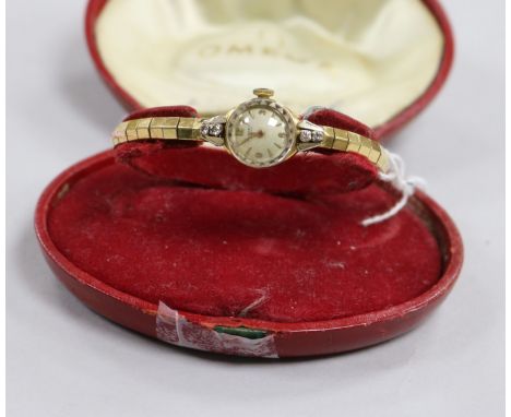 A lady's Rotary Maximus 18ct gold and diamond wristwatch, in original case.