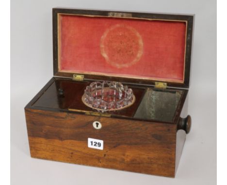 A tea caddy height 30cm width 15.5cm