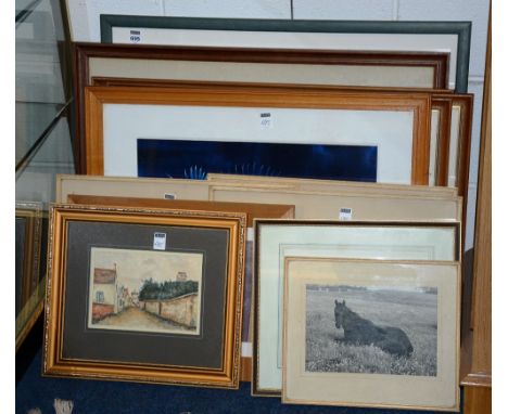 A quantity of prints and pictures, to include Bob Murray print 'Climbing on Course'
