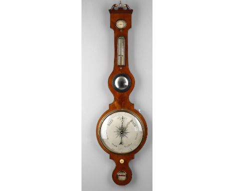 
	
		Y&nbsp;An early 19th century faded mahogany wheel barometer, signed to the level "M. Capella Birmingham", 10" dial, ivor