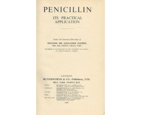 Pencillin its practical application hardback book. First edition. Good condition. Sold on behalf of the Michael Sobell cancer