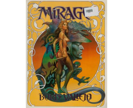 Boris Vallejo; Doris Vallejo (text) Authors unsigned hardcover book titled Mirage. Boris Vallejo is a Peruvian-American paint