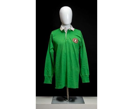 WELSH PRESIDENT XV SHIRT, worn by Mike 'Alex' Alexander, Umbro International label with number 2 on back, brown embroidered o
