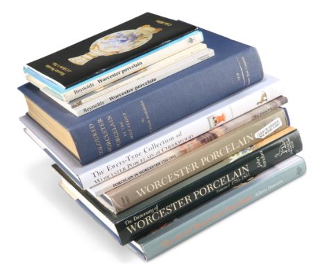 A GROUP OF REFERENCE BOOKS, WORCESTER PORCELAIN, including Sandon (John), The Ewers-Tyne Collection of Worcester Porcelain at