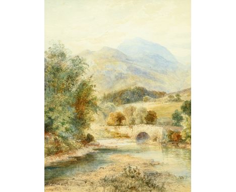 FREDERICK HEINRICH MAX KRAUSE (1861-1931), "LANGDALE PIKES" AND "MANACLE ROCKS, CORNWALL", two watercolours,&nbsp;both signed