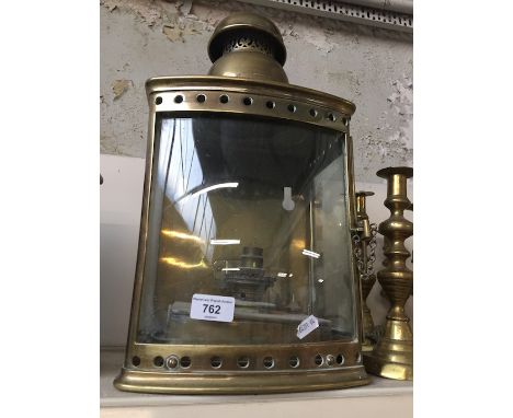 Brass ships lantern converted from oil to electricity  