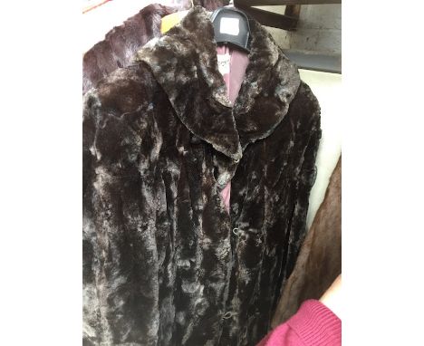 A ladies Scotch Mole fur coat  
