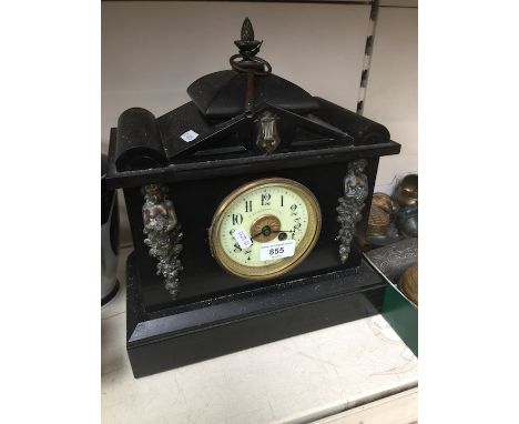 Slate mantel clock by Thomas Armstrong  