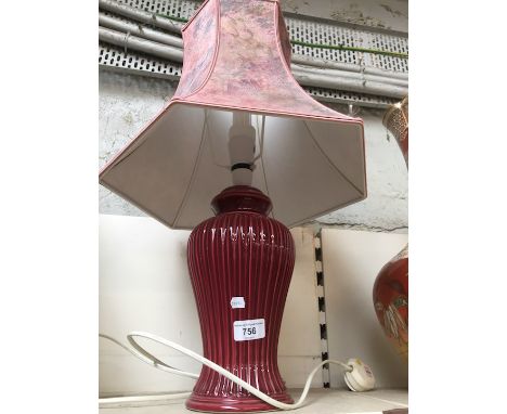 Pottery table lamp  