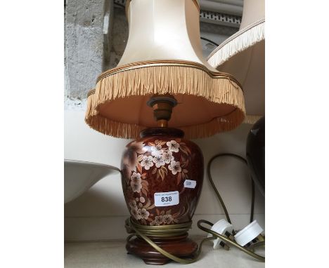 Small pottery table lamp  