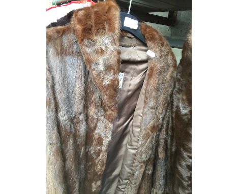 A fur coat labelled Krafchik  