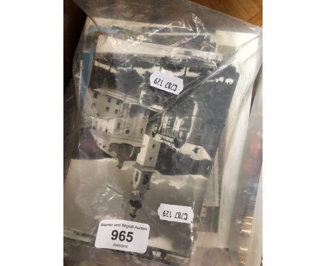 A quantity of vintage postcards to include black &amp; white  