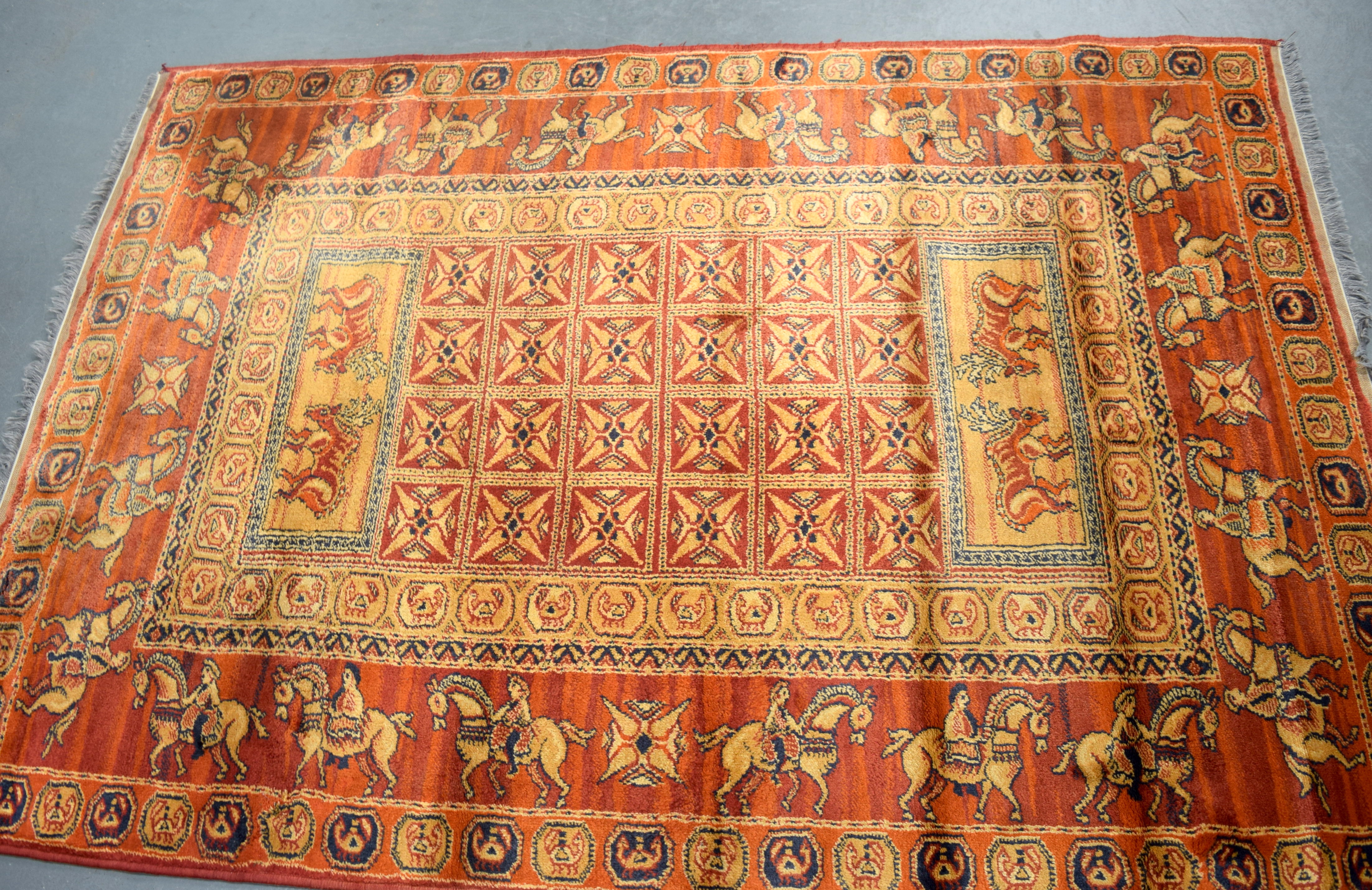 A 20TH CENTURY COPY OF THE OLDEST PAZYRYK RUG, “The Oldest Carpet In
