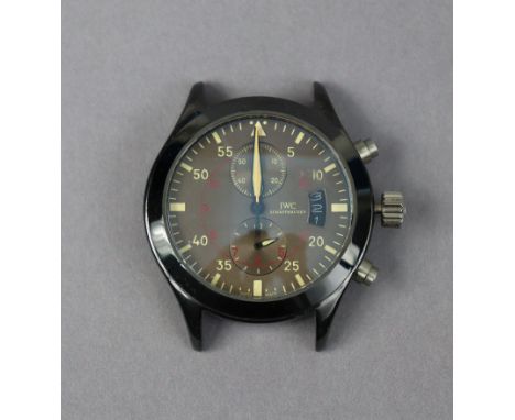 A replica of an International Watch Co’s. “Topgun” pilot’s chronograph wristwatch, lacking strap.