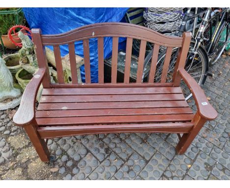 Slatted Wooden Garden Bench 