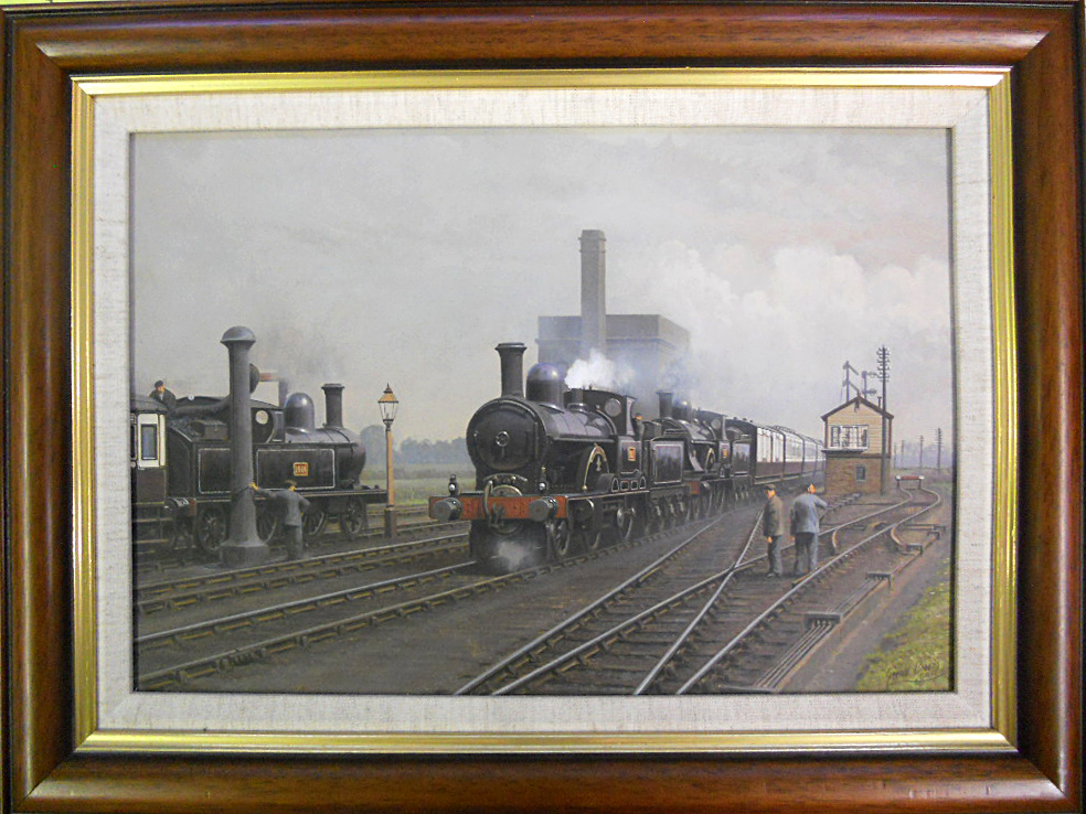 Original ‘Gerald Broom’ oil on board painting, a London North Western ...