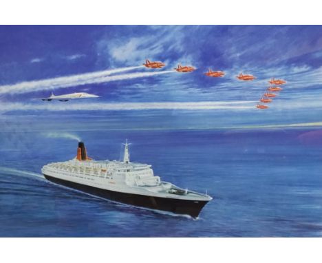 After David Kearney, 'Perfect Timing', signed by the artist and others, limited edition colour print, 26cm x 40cm.