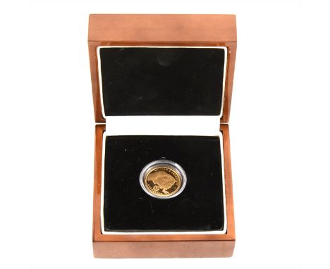 London Mint Office William &amp; Catherine double portrait gold Sovereign coin, 2011, with certificate, boxed.