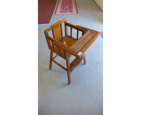 A vintage childs highchair possibly Chinese 