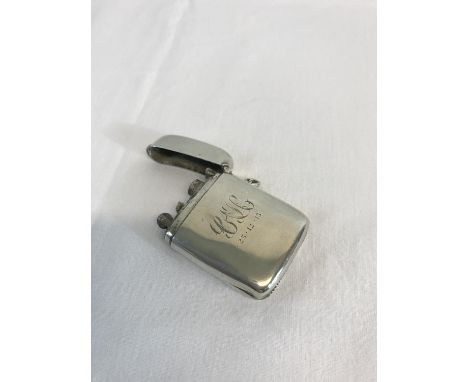 Birmingham silver vesta case lighter by Reynolds & Westwood, dated 1908