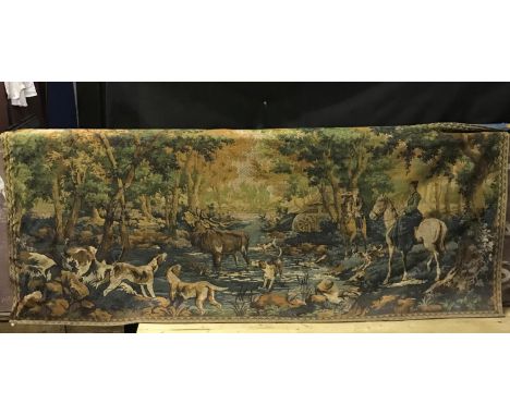 A large hunt scene tapestry