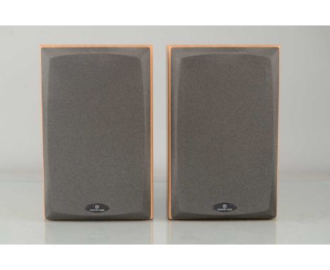 Monitor Audio Speakers, a pair of Monitor Audio Speakers BR1 Bronze reference bookshelf speakers cherry finish with owners ma