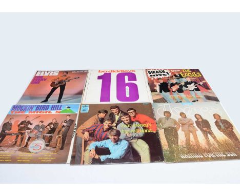 Sixties LPs, approximately sixty LPs, mainly from the Sixties with artists including The Troggs, The Doors, Manfred Mann, The