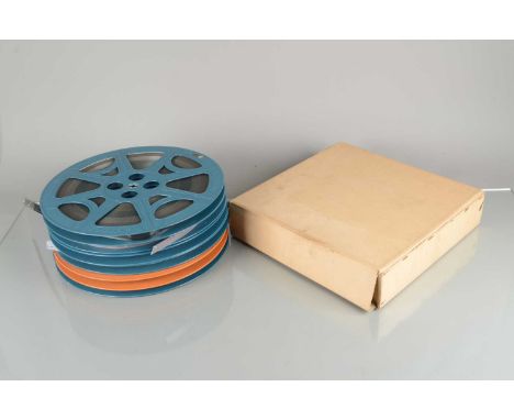 16mm Cartoons,  six reels of 16mm Cartoons with titles including Tom and Jerry, Polar Pests, Three Little Woodpeckers, Mouse 